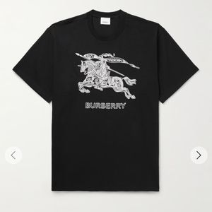 Burberry Men's Dezi Embroidered EKD T-Shirt